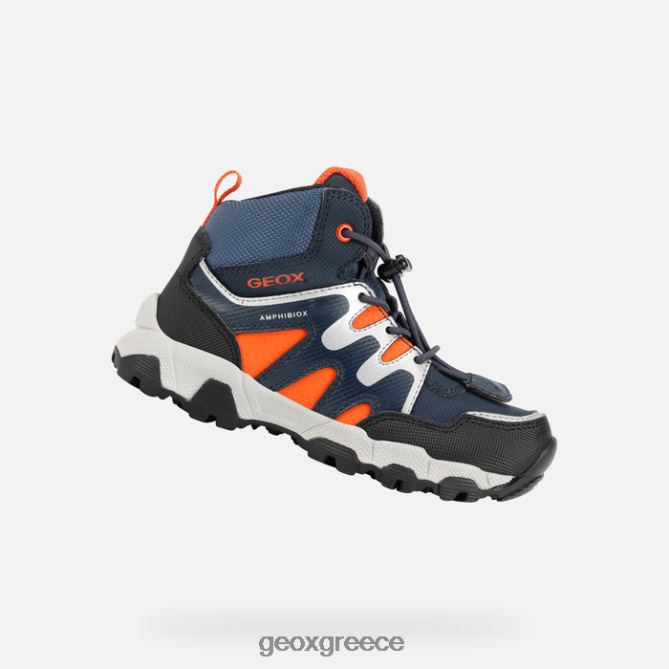 4DBLR01032 ναυτικό/πορτοκαλί Geox magnetar abx junior