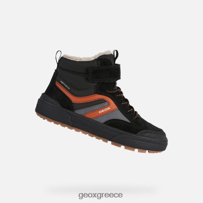 4DBLR01076 μαύρο/σκουριά Geox weemble abx junior