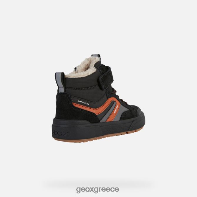 4DBLR01076 μαύρο/σκουριά Geox weemble abx junior
