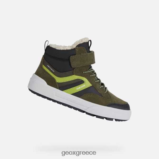 4DBLR01077 σκούρο πράσινο/πράσινο λάιμ Geox weemble abx junior