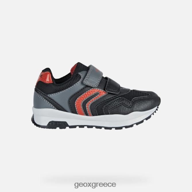 4DBLR01285 μαύρο κόκκινο Geox παβελ αγόρι