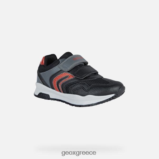 4DBLR01285 μαύρο κόκκινο Geox παβελ αγόρι