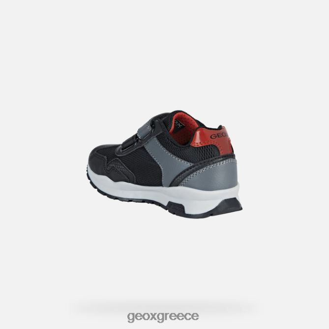 4DBLR01285 μαύρο κόκκινο Geox παβελ αγόρι