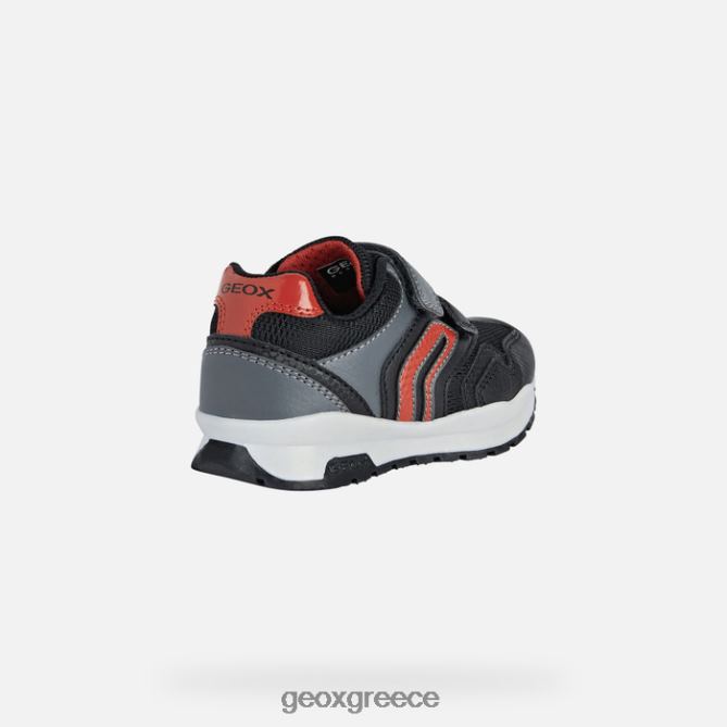 4DBLR01285 μαύρο κόκκινο Geox παβελ αγόρι