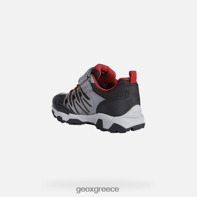 4DBLR01364 μαύρο κόκκινο Geox αγόρι μαγνητάρ