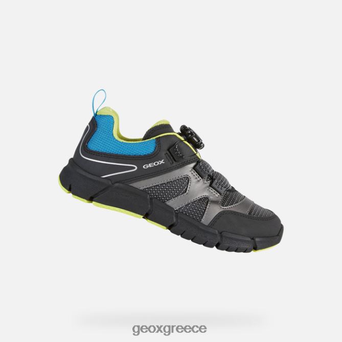4DBLR01386 μαύρο/γαλάζιο Geox flexyper αγόρι