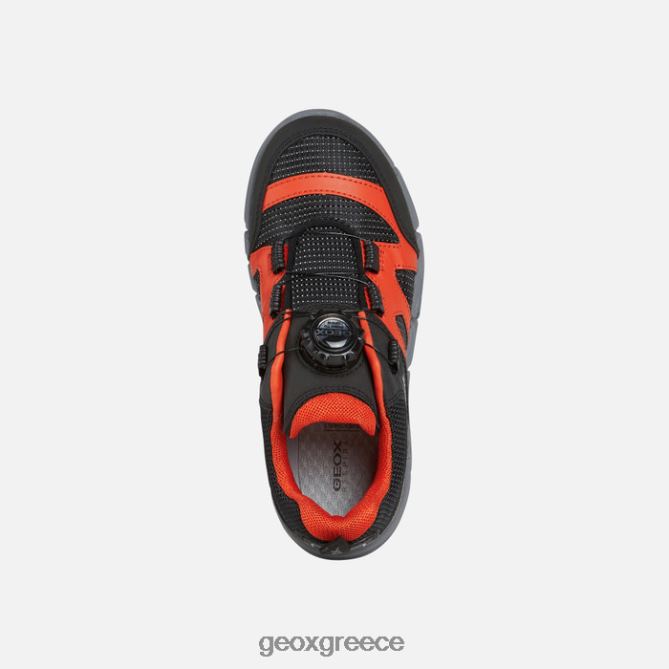 4DBLR01387 μαύρο/πορτοκαλί Geox flexyper αγόρι