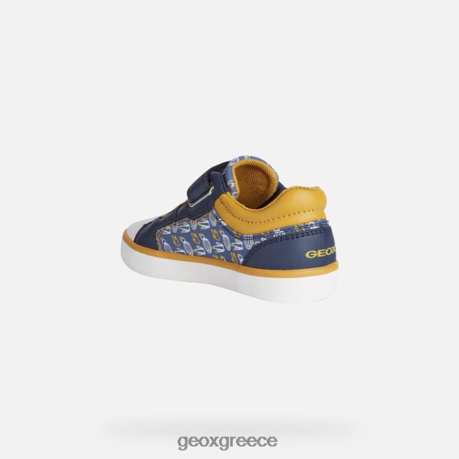 4DBLR01391 avio/σκούρο κίτρινο Geox gisli αγόρι