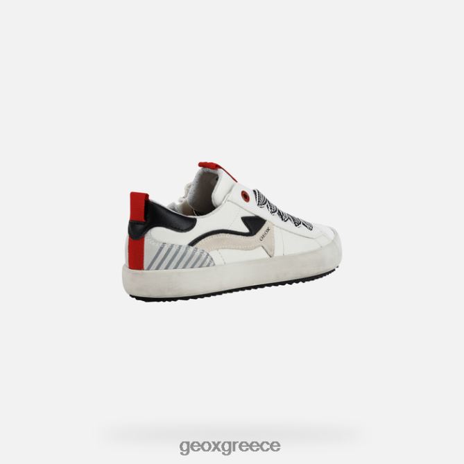4DBLR01392 λευκό/κόκκινο Geox Αλόννησο αγόρι