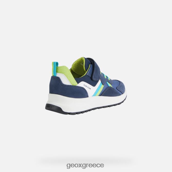 4DBLR01394 ναυτικό / ασβέστη Geox μπριζε αγόρι