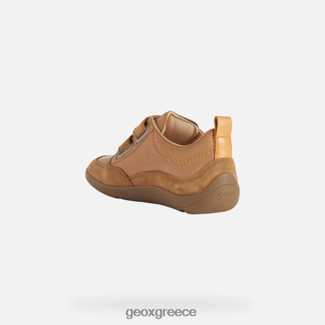 4DBLR01396 κονιάκ/πορτοκάλι Geox ξυπόλητο αγόρι