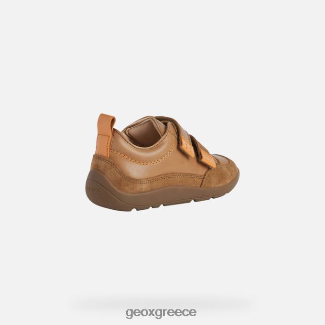 4DBLR01396 κονιάκ/πορτοκάλι Geox ξυπόλητο αγόρι