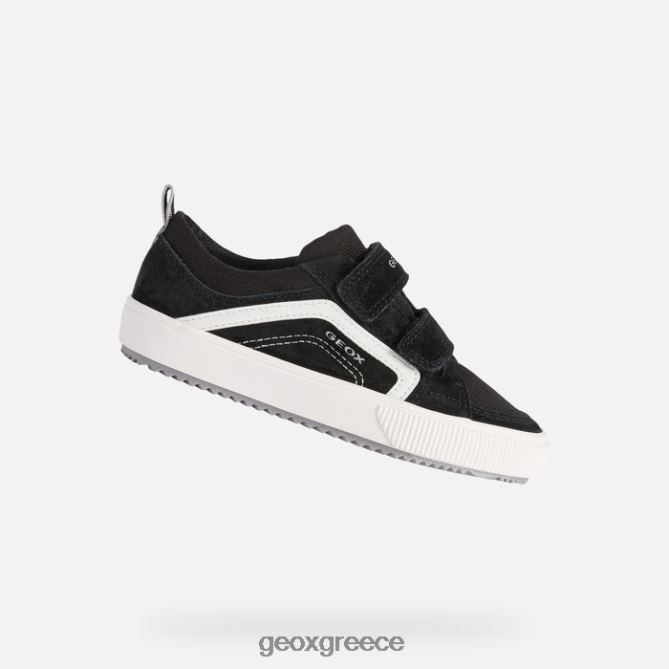 4DBLR01399 μαύρο άσπρο Geox alonisso junior