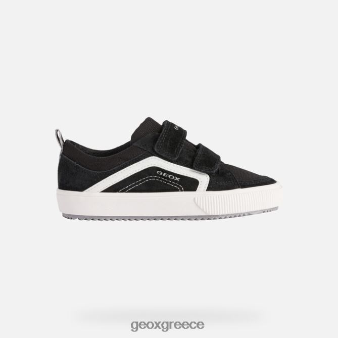 4DBLR01399 μαύρο άσπρο Geox alonisso junior