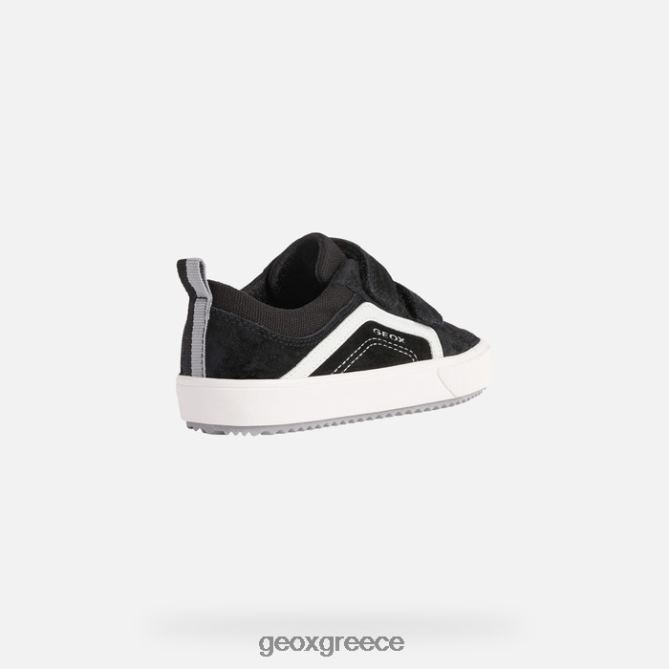 4DBLR01399 μαύρο άσπρο Geox alonisso junior