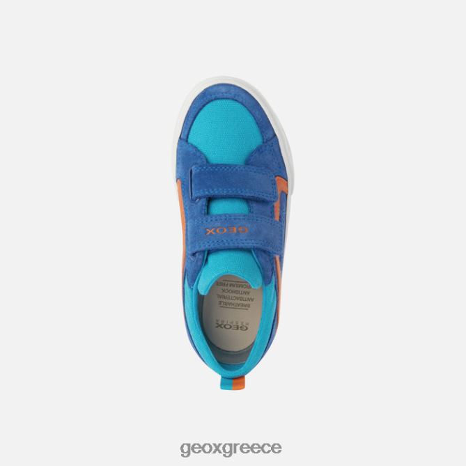 4DBLR01400 βασιλικό/πορτοκαλί Geox alonisso junior