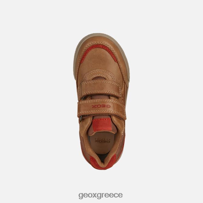 4DBLR01411 κονιάκ/κόκκινο Geox αγόρι poseido