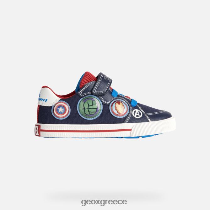 4DBLR01887 ναυτικό/κόκκινο Geox ακτινίδιο junior