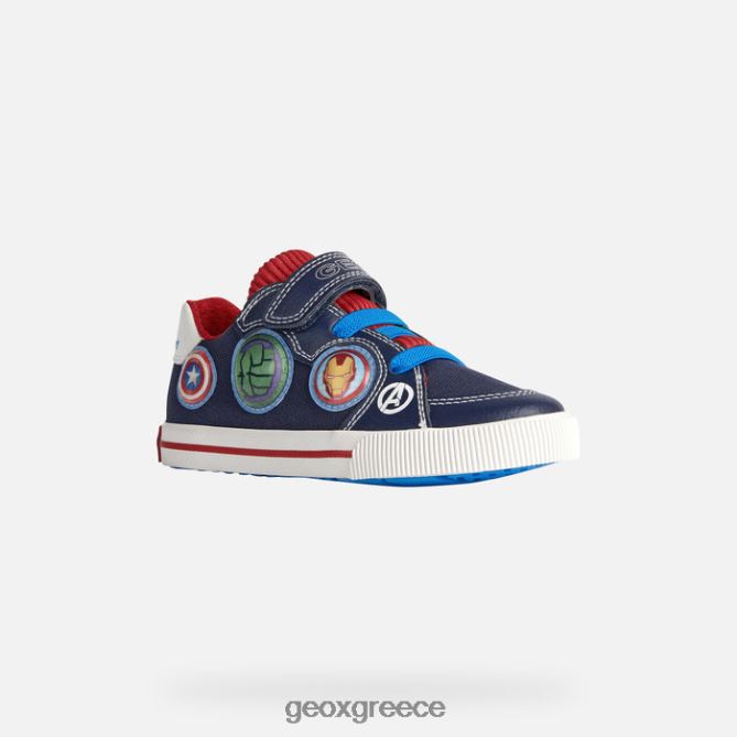 4DBLR01887 ναυτικό/κόκκινο Geox ακτινίδιο junior