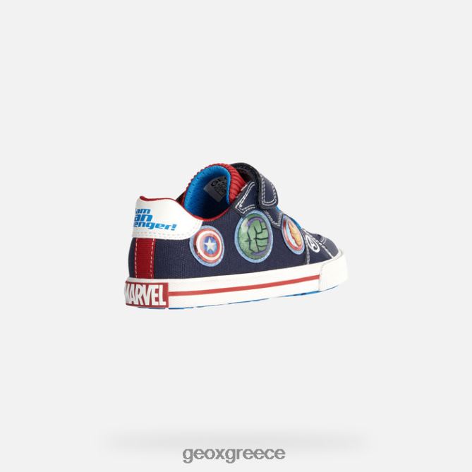 4DBLR01887 ναυτικό/κόκκινο Geox ακτινίδιο junior