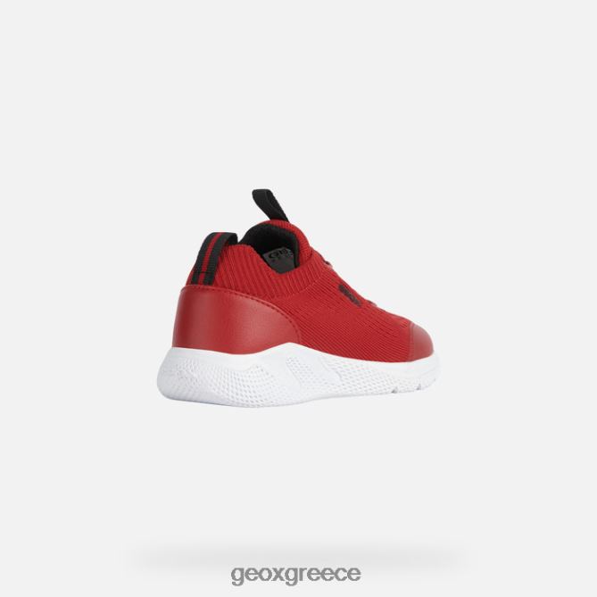 4DBLR01895 κόκκινο μαύρο Geox sprintye junior