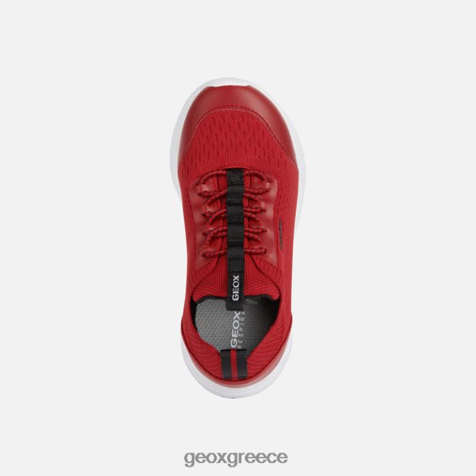 4DBLR01895 κόκκινο μαύρο Geox sprintye junior