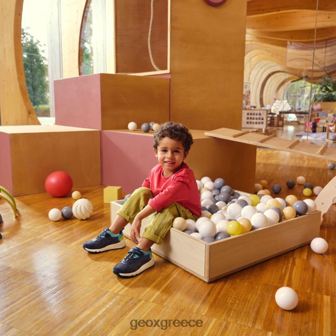 4DBLR01977 ναυτικό / ασβέστη Geox παιχνιδάκι