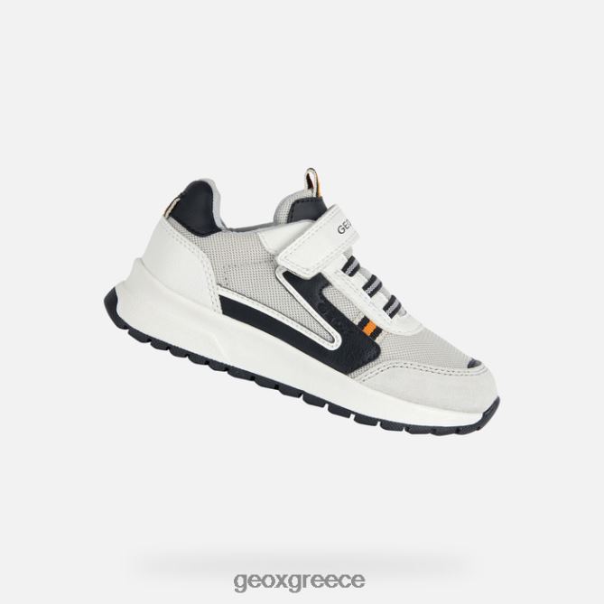 4DBLR01978 άσπρο μαύρο Geox μπριζε αγόρι