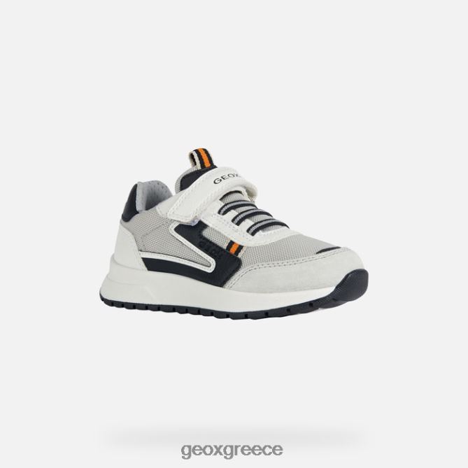 4DBLR01978 άσπρο μαύρο Geox μπριζε αγόρι