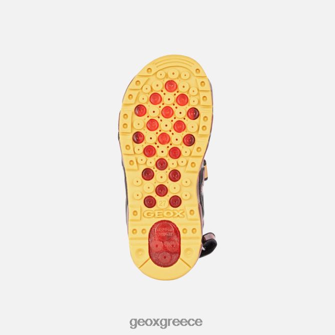 4DBLR01049 μαύρο κόκκινο Geox σανδάλι android junior