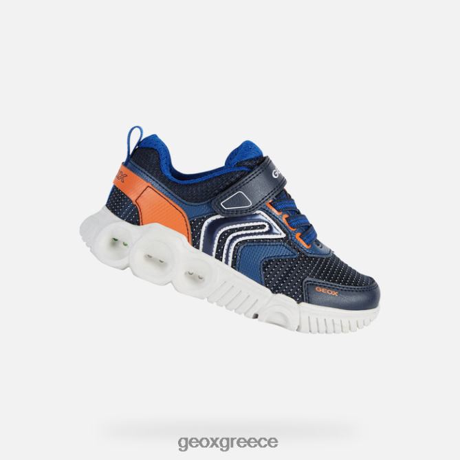 4DBLR01359 ναυτικό/πορτοκαλί Geox αγόρι σκουπιών