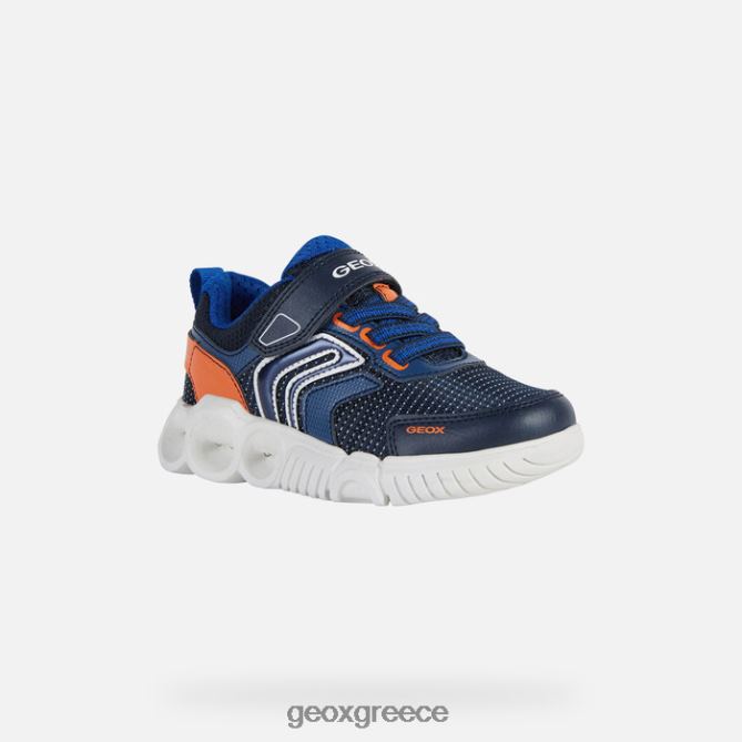4DBLR01359 ναυτικό/πορτοκαλί Geox αγόρι σκουπιών