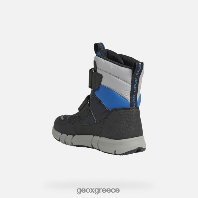 4DBLR01072 μαύρο/βασιλικό Geox flexyper abx junior