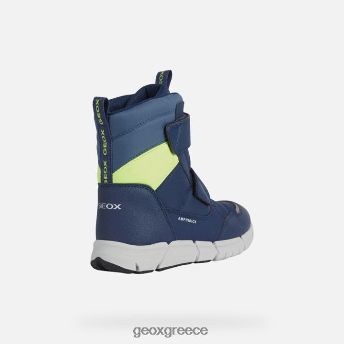 4DBLR01073 navy/fluo yellow Geox flexyper abx junior