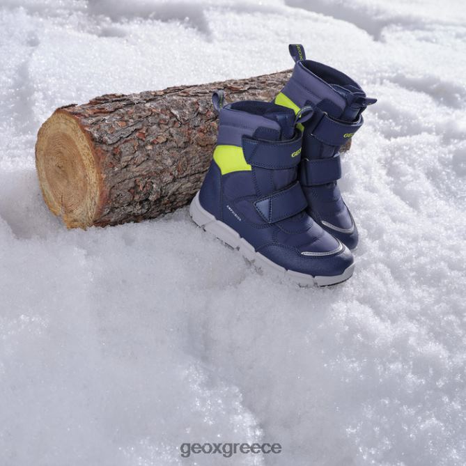 4DBLR01073 navy/fluo yellow Geox flexyper abx junior
