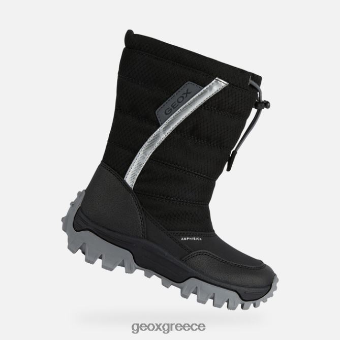 4DBLR01160 μαύρο ασήμι Geox himalaya abx junior