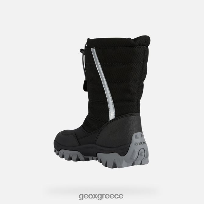 4DBLR01160 μαύρο ασήμι Geox himalaya abx junior
