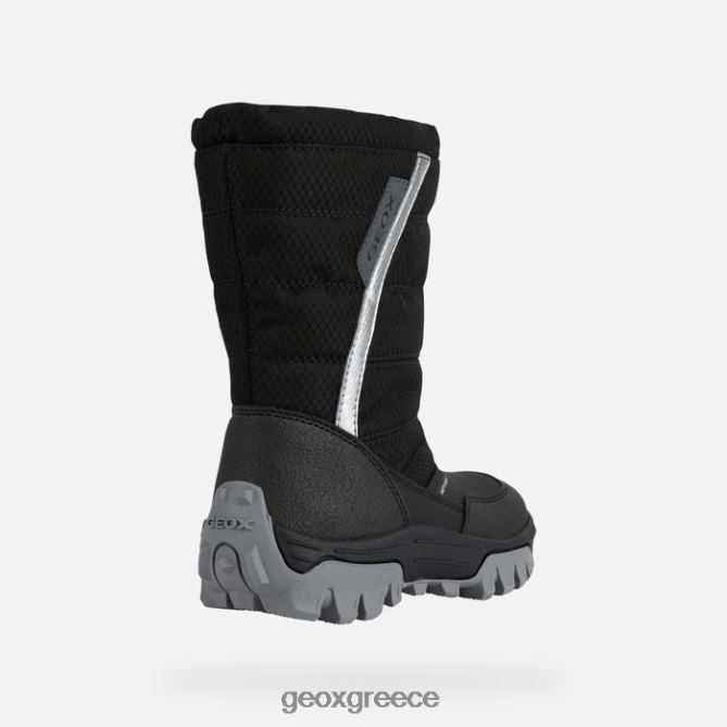 4DBLR01160 μαύρο ασήμι Geox himalaya abx junior