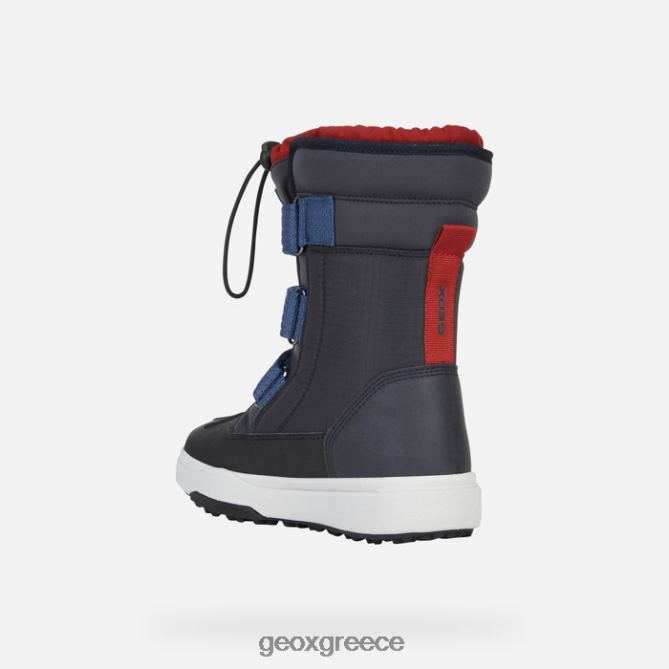 4DBLR01318 ναυτικό/κόκκινο Geox bunshee pg abx αγόρι