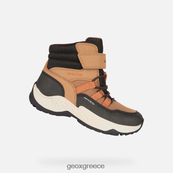 4DBLR01340 ανοιχτό καφέ/πορτοκαλί Geox αγόρι σεντιέρο αβξ