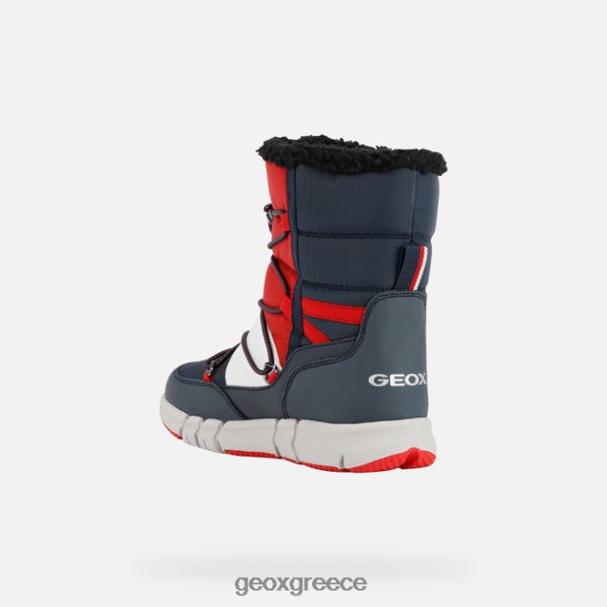4DBLR01362 ναυτικό/κόκκινο Geox flexyper abx αγόρι