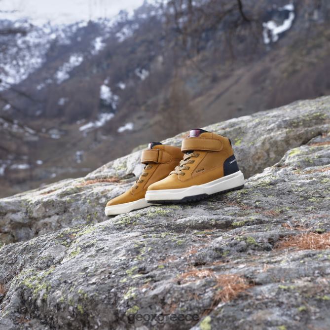 4DBLR01986 σκούρο κίτρινο/μαύρο Geox bunshee abx αγόρι