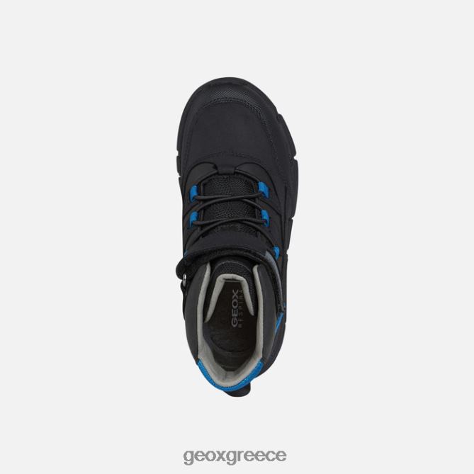 4DBLR01993 μαύρο/βενζίνη Geox flexyper abx αγόρι