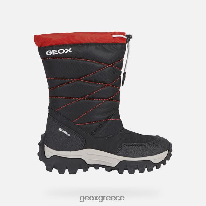 4DBLR01402 μαύρο κόκκινο Geox αγόρι από τα Ιμαλάια