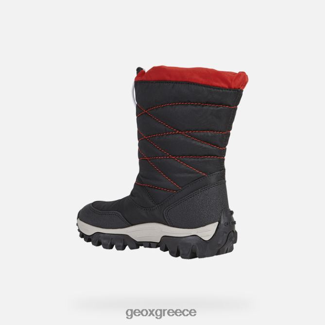 4DBLR01402 μαύρο κόκκινο Geox αγόρι από τα Ιμαλάια