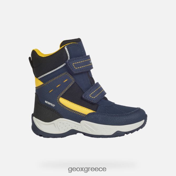 4DBLR01415 ναυτικό/κίτρινο Geox αγόρι σεντιέρο