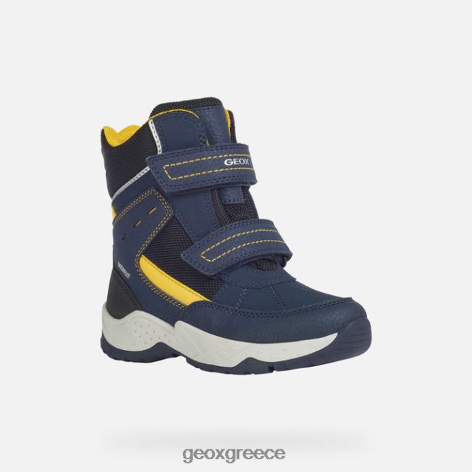 4DBLR01415 ναυτικό/κίτρινο Geox αγόρι σεντιέρο