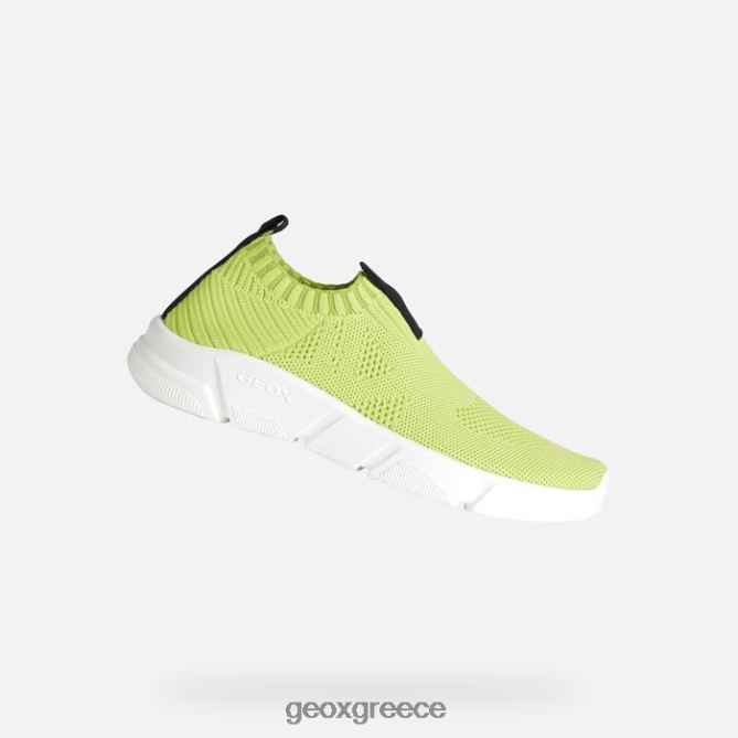 4DBLR01870 ασβέστη/μαύρο Geox Άριλ Τζούνιορ