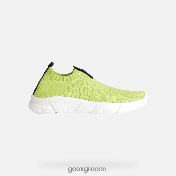 4DBLR01870 ασβέστη/μαύρο Geox Άριλ Τζούνιορ