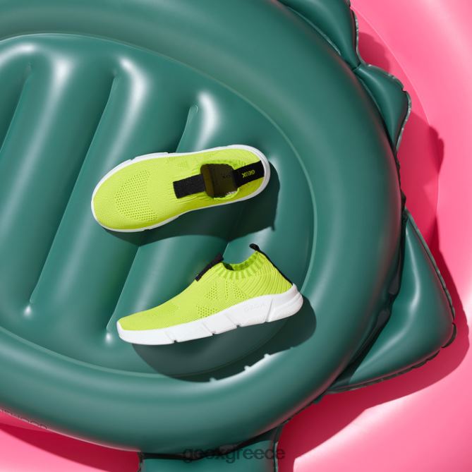 4DBLR01870 ασβέστη/μαύρο Geox Άριλ Τζούνιορ